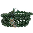 Afganisztáni jade mala 108 szemes 86 cm kerületű
