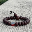 Bodhi mala mandala osztóval, 21 szemből 17 cm kerületű
