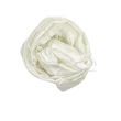 100% valódi hernyóselyem elefántcsontfehér színű nyers selyem sál
