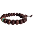 Bodhi mala tibeti design osztóval, 18 szemből 15 cm kerületű-kis méret