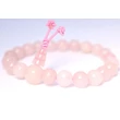 Rózsakvarc  mala 21 szemes 16 cm