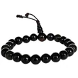 Obszidián mala 21 szemes 16 cm kerületű karmala