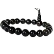 Obszidián mala 21 szemes 16 cm kerületű karmala