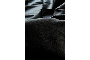 ébenfekete nyers selyem sál