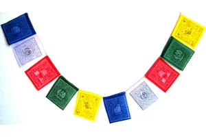 Tibeti imazászló 10 lapos mini méretben