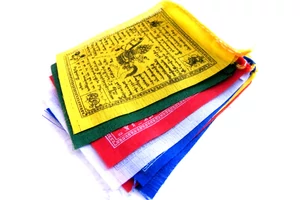 Tibeti imazászló 10 lapos mini méretben