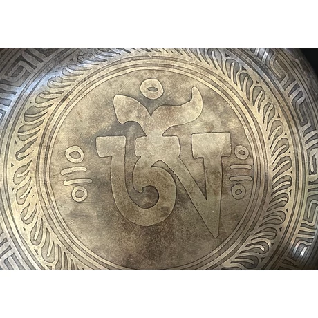 Gyógyító Buddha hangtál 7 fémből kék brokáttal és ütővel - videoval