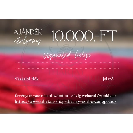 Ajándék utalvány digitális