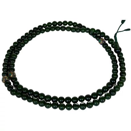 Afganisztáni jade mala 108 szemes 86 cm kerületű