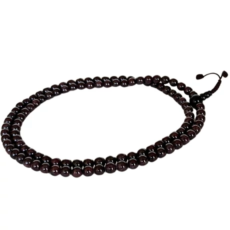 Gránát mala onyx guruval 108 szemes 74 cm kerületű