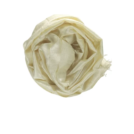 100% valódi hernyóselyem chamois színű nyers selyem sál