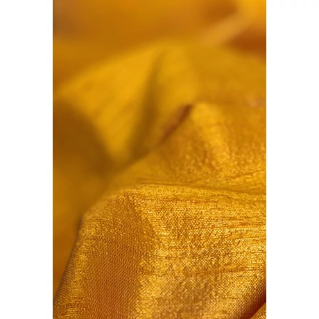 100% valódi hernyóselyem krókuszsárga színű nyers selyem sál