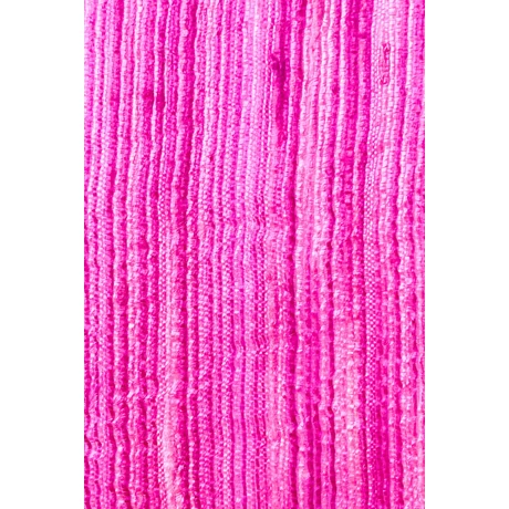 100% valódi hernyóselyem fukszia csíkos nyers selyem sál 50x180cm