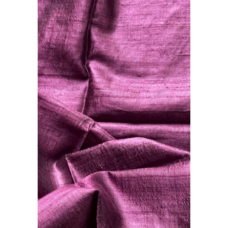 100% valódi hernyóselyem árvácskalila színű nyers selyem sál