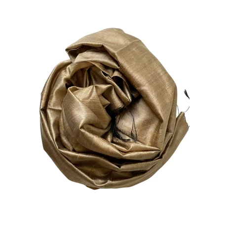 100% valódi hernyóselyem sál Óarany színű nyers selyem