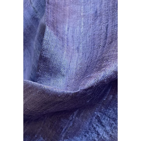 100% valódi hernyóselyem áfonyakék színű nyers selyem sál 70x180cm