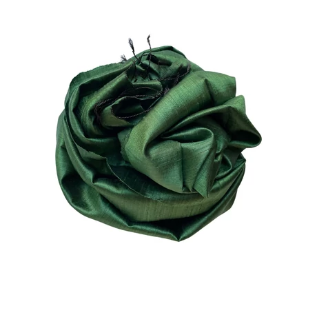 100% valódi hernyóselyem Van Eyck-zöld színű nyers selyem sál 70x180cm