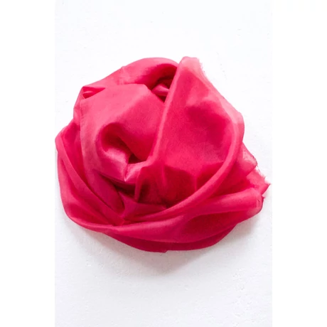Pink színű 100% valódi hernyóselyem sál 50x180 cm