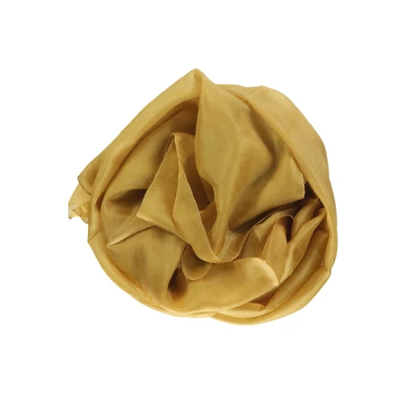 Currysárga színű 100% valódi hernyóselyem sál 70x180 cm