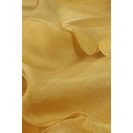 Currysárga színű 100% valódi hernyóselyem sál 70x180 cm