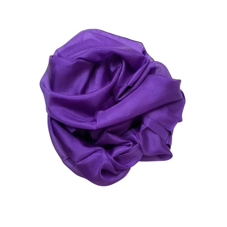 Ametisztlila 100% valódi hernyóselyem sál 50x180cm