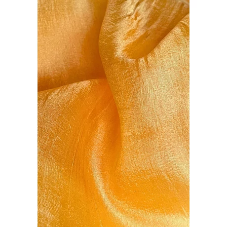 Napsárga színű 100% valódi hernyóselyem sál 50x180 cm