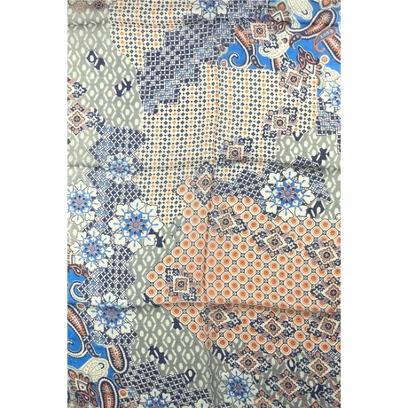 Orchideafehér alapon mintás 100% valódi hernyóselyem sál 50x180 cm