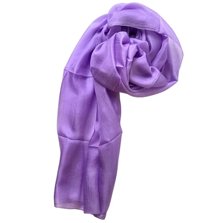 Orgonalila 100% valódi hernyóselyem sál 100x180 cm
