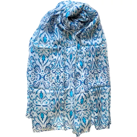 hermelinfeher-alapon-parizsikek-turkizkek-mintas-sal-selyem-