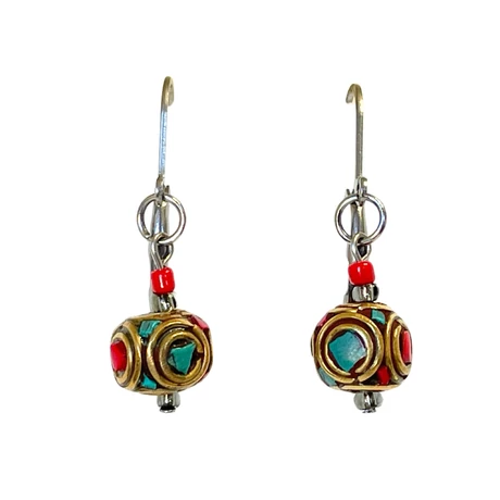 tibet-fulbevalo-turkiz-szin-orvosi-fem-kapocs