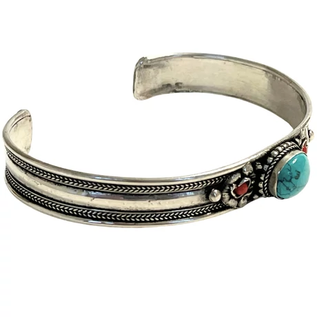 Karperec tibeti dordzse szimbólummal türkinittel díszítve