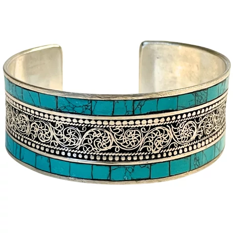 Türkiz karperec - türkiz karperec belsejében sárkány gravírozással