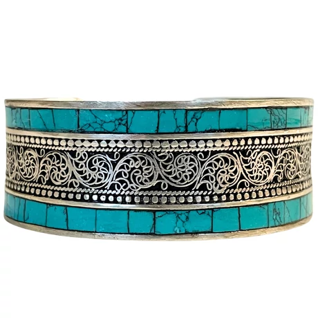 Türkiz karperec - türkiz karperec belsejében sárkány gravírozással