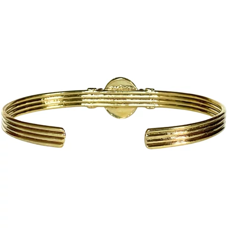 Ametiszt kővel díszített réz karperec