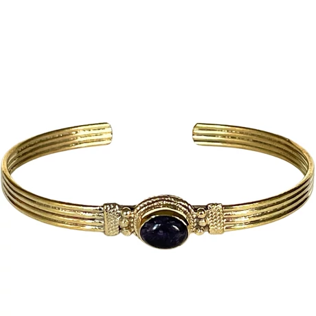 Onyx kővel díszített réz karperec