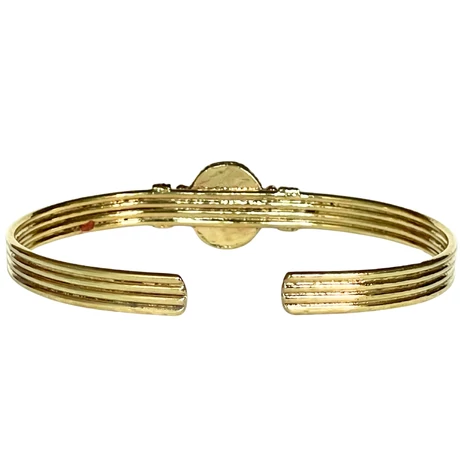 Onyx kővel díszített réz karperec