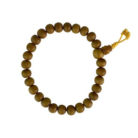 Szantálfa mala valódi illatos szantál fából 17 cm-es csuklóra 27 szemes