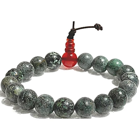 Afrikai türkiz mala karneol guruval 16 cm kerületű