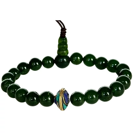 Afganisztáni jade mala 21 szemes 16 cm kerületű karmala