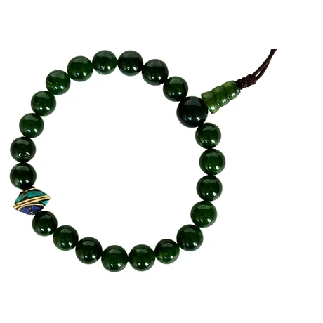 Afganisztáni jade mala 21 szemes 16 cm kerületű karmala
