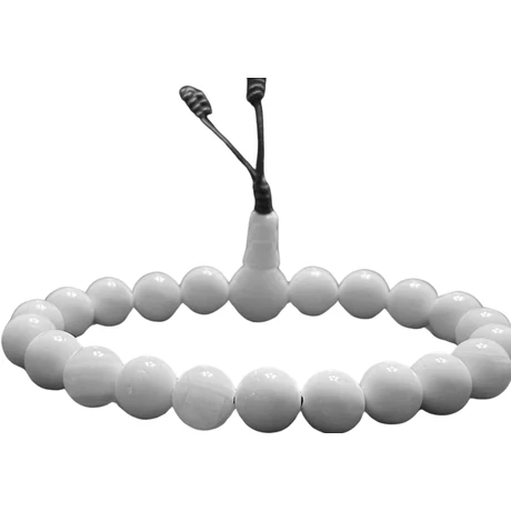 Hófehér kagyló mala  – 16 cm kerületű 21 szemes