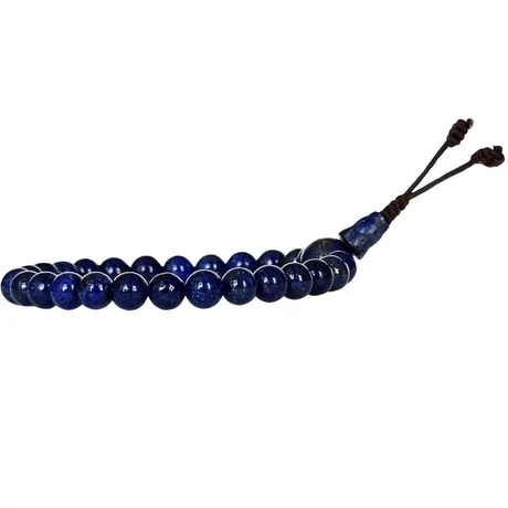 Lápisz lazuli mala  27 szemes 16 cm kerületű karmala