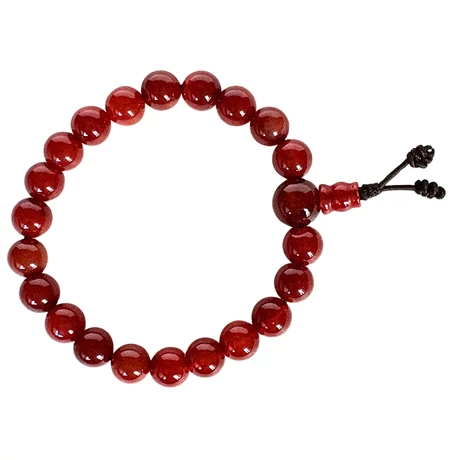 Karneol mala 21 szemes 14 cm kerületű karmala