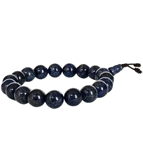 Lápisz lazuli mala tibeti osztoval 18 szemes 17 cm kerületű karmala