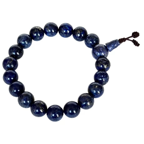 Lápisz lazuli mala tibeti osztoval 18 szemes 17 cm kerületű karmala