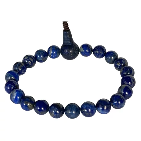 Lápisz lazuli mala 21 szemes 17 cm kerületű karmala