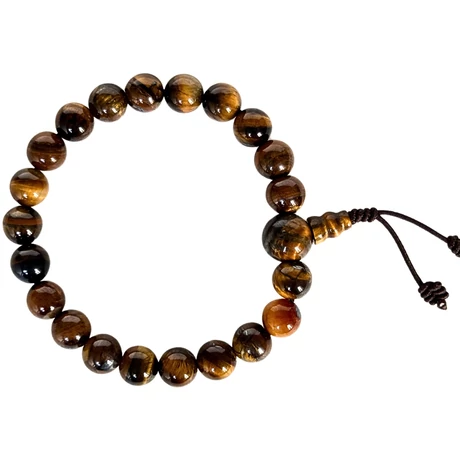 Tigrisszem mala, 21 szemes 15.5 cm kerületű karmala