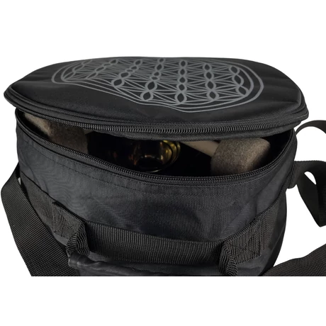 Hangtál táska Élet Virág Szimbólummal fekete színben - nylon