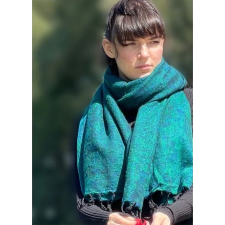 Yak sál, stóla amazonaszöld színben