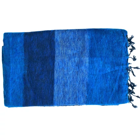 Yak sál, stóla skandinávkék, opálkék, párizsikék csíkos